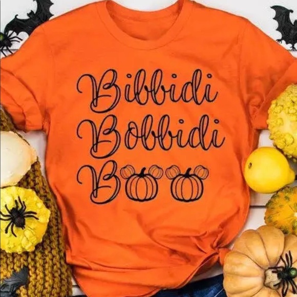 Tops - Disney Mickey Pumpkin Bibbidi Halloween Tee